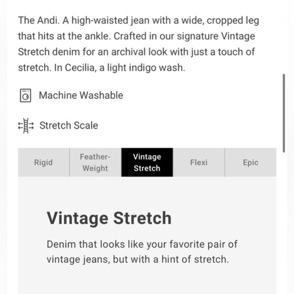 Rag & Bone Andi Ankle Wide-Leg Jean in Cecilia Blue Size 28 Denim Jeans - Picture 8 of 11